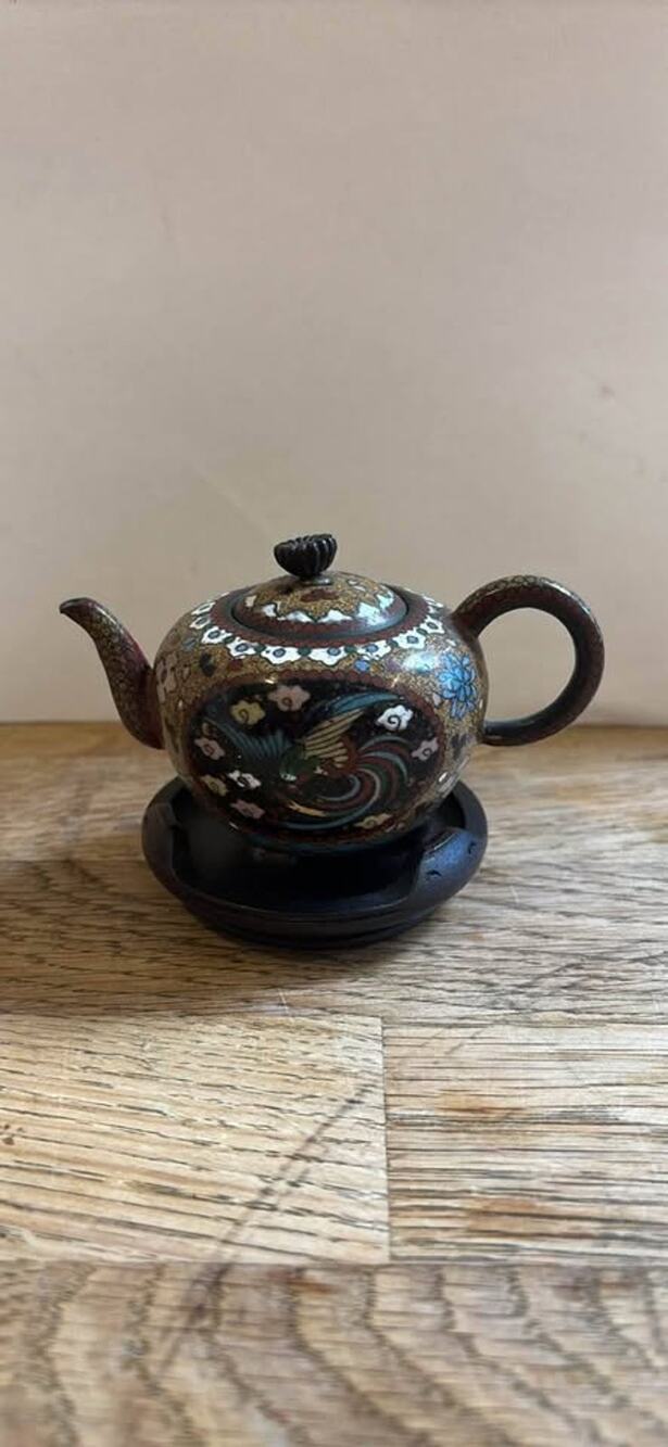 Meiji cloisonne teapot